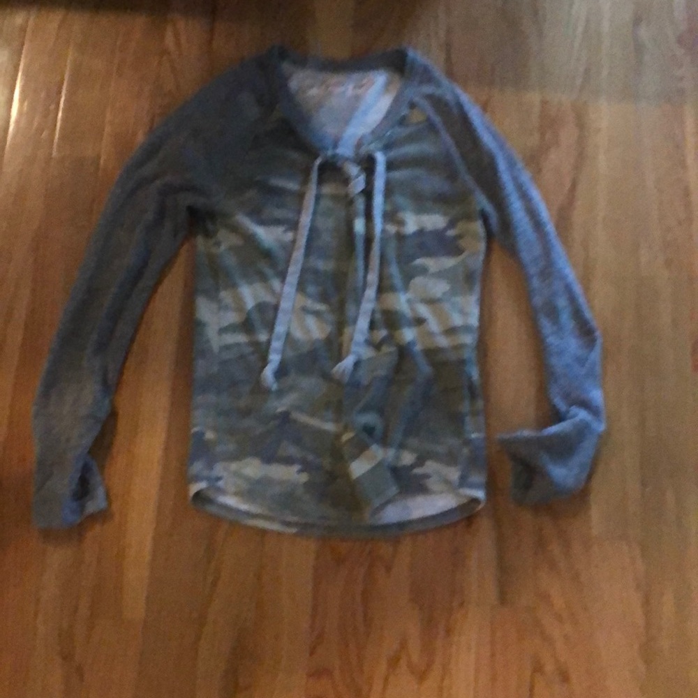 Girls long sleeve camouflage shirt